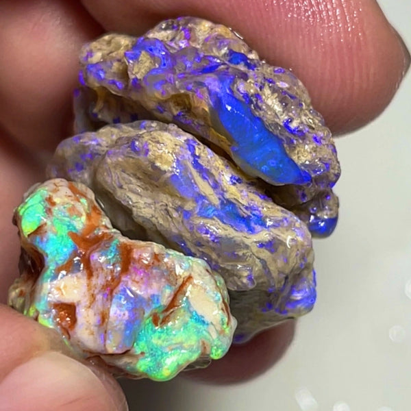 Lightning Ridge Knobby opal Stack 49.00cts Lots Colour showing to explore 23x22x6mm to 20x20x14mm Lot B4-A117