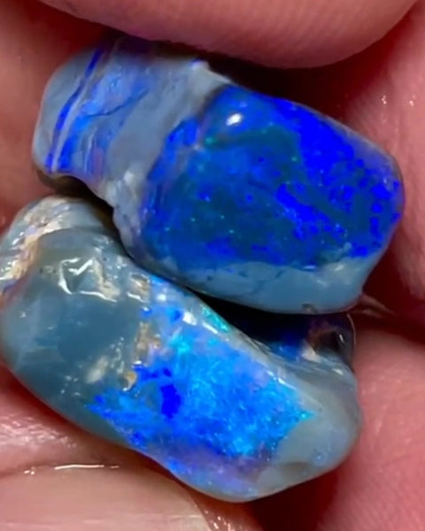 Lighting Ridge 38.75cts 29x17x8 &amp; 18x13x9 mm Bid for Australian opal raw/rough/rubbed/polished £1 No Reserve Auctions Details to come Lot B4-A875