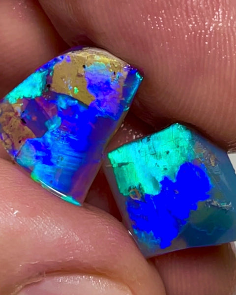 Lightning Ridge Rubs 8.20cts 12x12x5mm & 15x10x2.5mm Bid-4.com Bid for Australian opal raw/rough/rubbed/polished £1 No Reserve Auctions Details to come Lot B4-A865