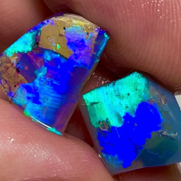 Lightning Ridge Rubs 8.20cts 12x12x5mm & 15x10x2.5mm Bid-4.com Bid for Australian opal raw/rough/rubbed/polished £1 No Reserve Auctions Details to come Lot B4-A865