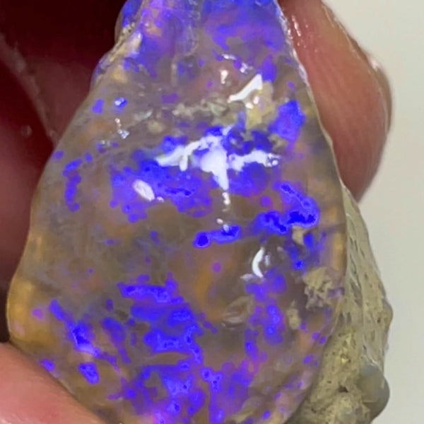Bid-4.com Bid for Australian opal £1 No Reserve Auction Lightning Ridge 38.75cts  23.00x 22.00x 14.00mm Lot B4-A831