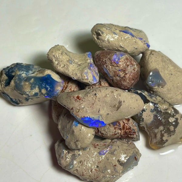 Lightning Ridge 299.00cts 30x17x13 to 18x12x9 mm Bid-4.com Bid for Australian opal raw/rough/rubbed/polished £1 No Reserve Auctions Details to come Lot B4-A869