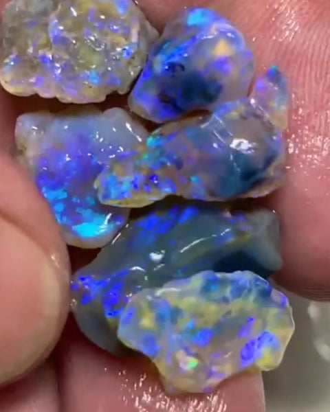 Lightning Ridge 30.75cts 20x14x7 to 12x10x9 mm Bid-4.com Bid for Australian opal raw/rough/rubbed/polished £1 No Reserve Auctions Details to come Lot B4-A854