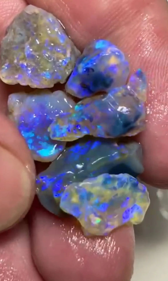 Lightning Ridge 30.75cts 20x14x7 to 12x10x9 mm Bid-4.com Bid for Australian opal raw/rough/rubbed/polished £1 No Reserve Auctions Details to come Lot B4-A854