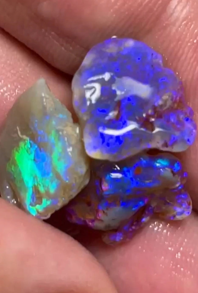 Bid-4.com Bid for Australian opal £1 No Reserve Auctions 13.25cts 24x12x4 to 13x12x3 mm Lot B4-A820
