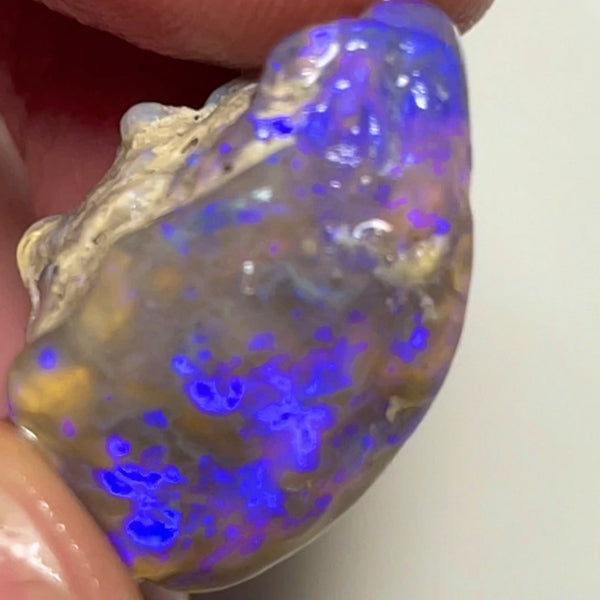 Bid-4.com Bid for Australian opal £1 No Reserve Auction Lightning Ridge 38.75cts  23.00x 22.00x 14.00mm Lot B4-A831