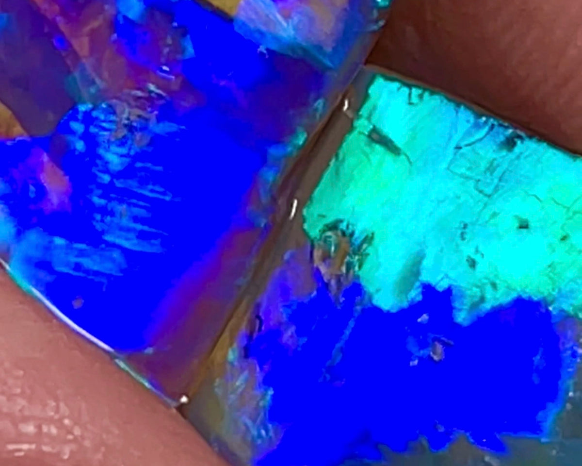 Lightning Ridge Rubs 8.20cts 12x12x5mm & 15x10x2.5mm Bid-4.com Bid for Australian opal raw/rough/rubbed/polished £1 No Reserve Auctions Details to come Lot B4-A865