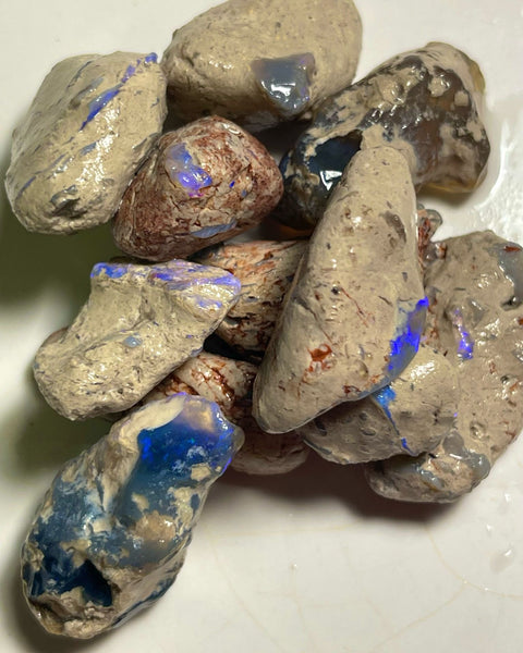 Lightning Ridge 299.00cts 30x17x13 to 18x12x9 mm Bid-4.com Bid for Australian opal raw/rough/rubbed/polished £1 No Reserve Auctions Details to come Lot B4-A869