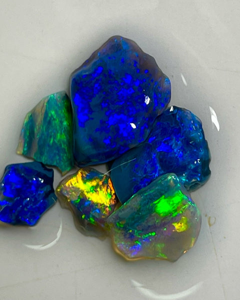 Lightning Ridge Gem Black opal rubs 6.50cts 12x9x3mm to 7x5x2 mm Bid-4.com Bid for Australian opal £1 No Reserve Auctions Details to come Lot B4-A806