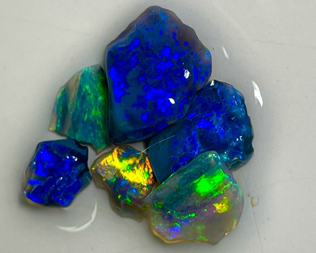 Lightning Ridge Gem Black opal rubs 6.50cts 12x9x3mm to 7x5x2 mm Bid-4.com Bid for Australian opal £1 No Reserve Auctions Details to come Lot B4-A806