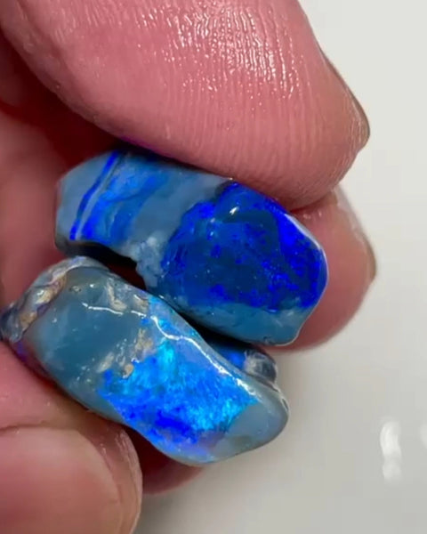 Lighting Ridge 38.75cts 29x17x8 &amp; 18x13x9 mm Bid for Australian opal raw/rough/rubbed/polished £1 No Reserve Auctions Details to come Lot B4-A875