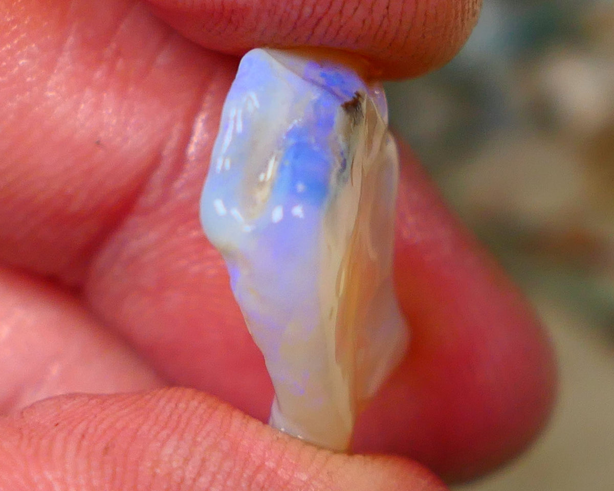 Lightning Ridge Seam opal rough 11.00cts Some Blue colours to explore 23x15x5mm  B4-A160