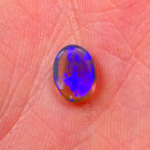Lightning Ridge Dark Crystal Gemstone 1.00cts Ready To set Very Bright Vibrant Blues 8x6x3mm Lot B4-A009