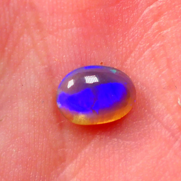 Lightning Ridge Dark Crystal Gemstone 1.00cts Ready To set Very Bright Vibrant Blues 8x6x3mm Lot B4-A009