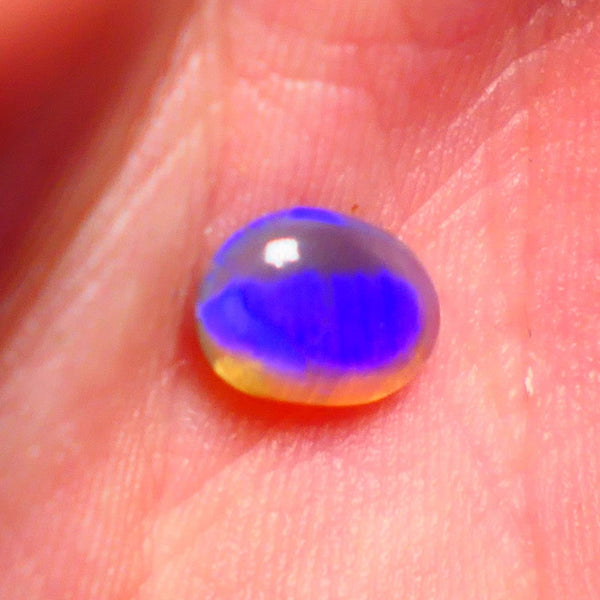 Lightning Ridge Dark Crystal Gemstone 1.00cts Ready To set Very Bright Vibrant Blues 8x6x3mm Lot B4-A009
