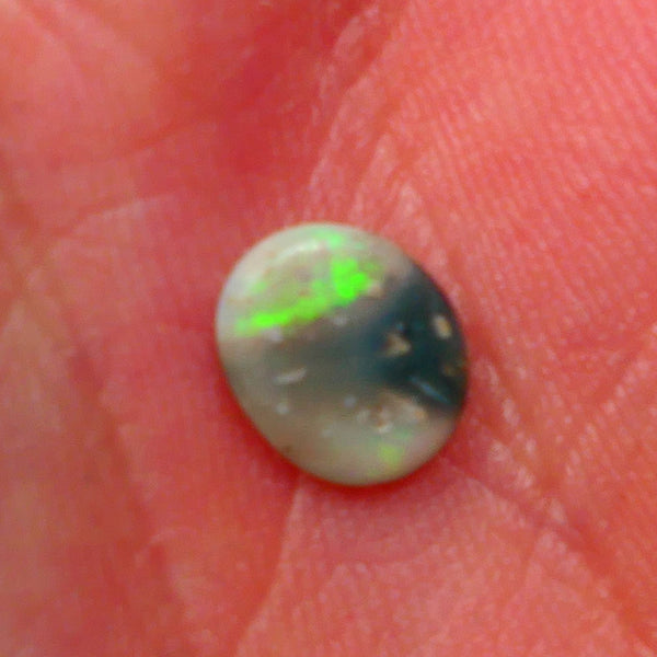 Lightning Ridge Dark Opal Polished Gemstone 0.70cts Nice Fires to face 8x7x1.5mm Lot B4-A002