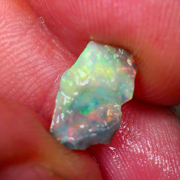 Gorgeous Mulga Seam opal rough 0.90cts From the Wee Warra Plains Stunning Bright Yellow dominant fires suit inlay 12x8x2mm  Lot B4-A187