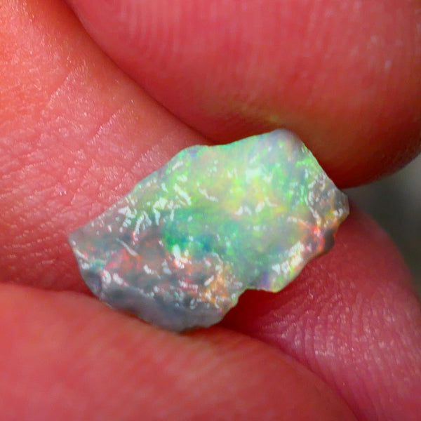 Gorgeous Mulga Seam opal rough 0.90cts From the Wee Warra Plains Stunning Bright Yellow dominant fires suit inlay 12x8x2mm  Lot B4-A187