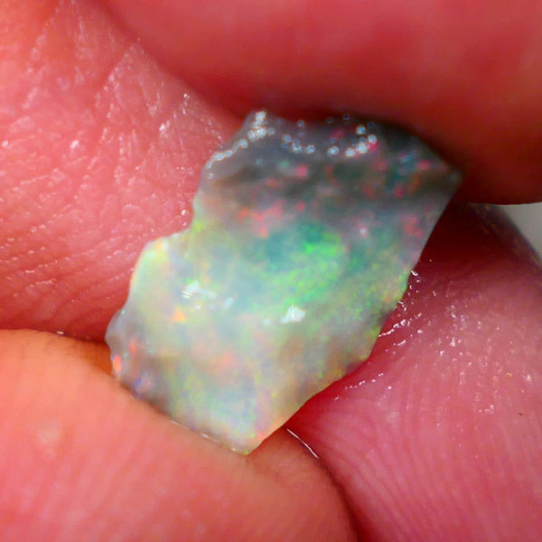 Gorgeous Mulga Seam opal rough 0.90cts From the Wee Warra Plains Stunning Bright Yellow dominant fires suit inlay 12x8x2mm  Lot B4-A187