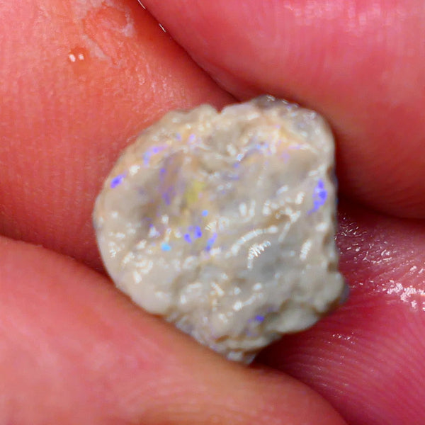 Lightning Ridge Untouched Dark Crystal knobby opal rough 6.10cts Gorgeous tones of Blues to explore sold as gamble Lot B4-A189