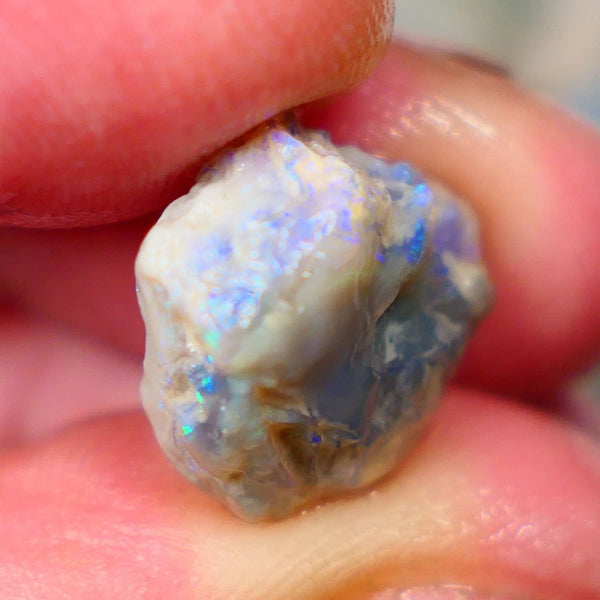 Lightning Ridge Untouched Dark Crystal knobby opal rough 6.10cts Gorgeous tones of Blues to explore sold as gamble Lot B4-A189