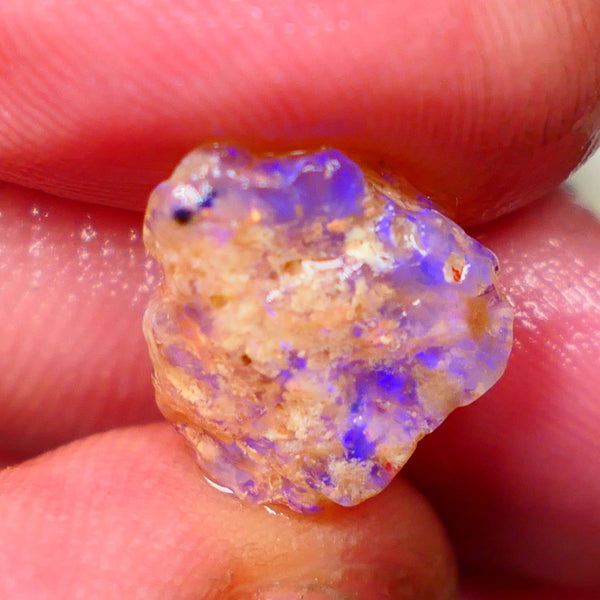 Lightning Ridge Untouched Crystal knobby opal rough 4.75cts Blues to explore sold as gamble 13x13x6mm Lot B4-A193