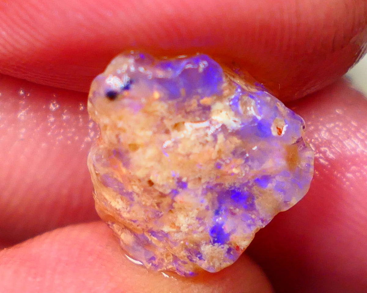 Lightning Ridge Untouched Crystal knobby opal rough 4.75cts Blues to explore sold as gamble 13x13x6mm Lot B4-A193