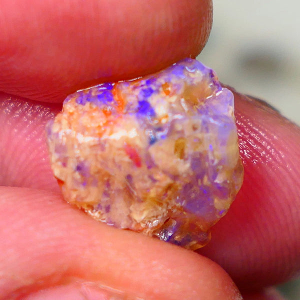 Lightning Ridge Untouched Crystal knobby opal rough 4.75cts Blues to explore sold as gamble 13x13x6mm Lot B4-A193