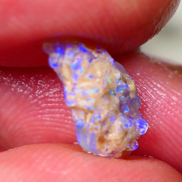 Lightning Ridge Crystal knobby opal formation rough 1.75cts Small But Packing Bright Vibrant blues 14x8x4mm Lot B4-A195