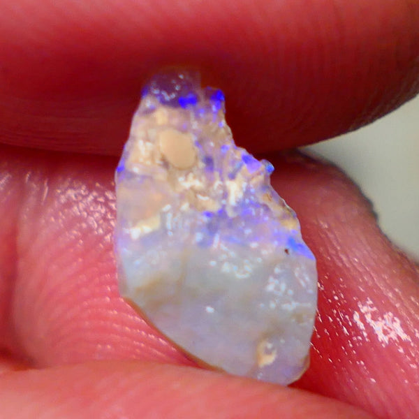 Lightning Ridge Crystal knobby opal formation rough 1.75cts Small But Packing Bright Vibrant blues 14x8x4mm Lot B4-A195