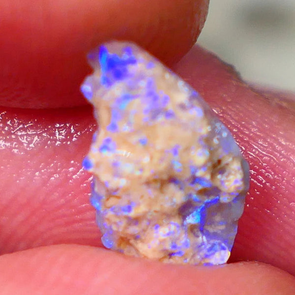 Lightning Ridge Crystal knobby opal formation rough 1.75cts Small But Packing Bright Vibrant blues 14x8x4mm Lot B4-A195