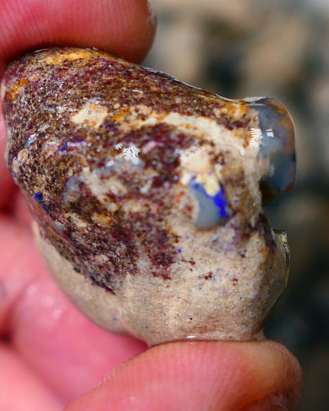 Big sized Knobby formation rough 56.00cts Showing some nice blues Collect or explore 32x26x14mm  Lot B4-A073