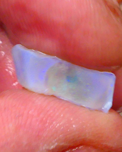 Coober Pedy Crystal Seam opal rough 6.75cts Lots of Blues to explore 17x10x6mm  Lot B4-A080