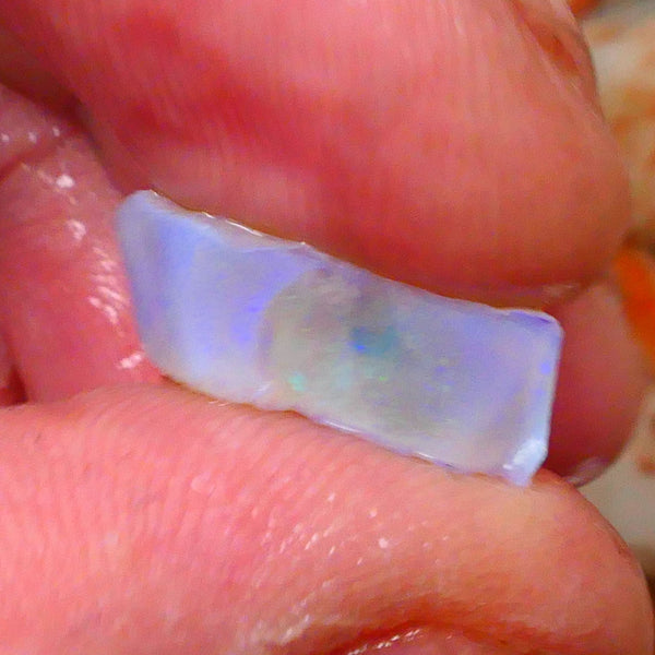 Coober Pedy Crystal Seam opal rough 6.75cts Lots of Blues to explore 17x10x6mm  Lot B4-A080