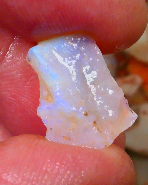 Coober Pedy Crystal Seam opal rough 6.75cts Lots of Blues to explore 17x10x6mm  Lot B4-A080