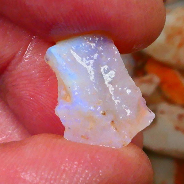 Coober Pedy Crystal Seam opal rough 6.75cts Lots of Blues to explore 17x10x6mm  Lot B4-A080