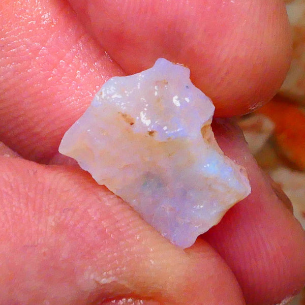 Coober Pedy Crystal Seam opal rough 6.75cts Lots of Blues to explore 17x10x6mm  Lot B4-A080