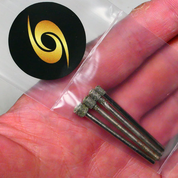 PULSAR DIAMOND® 2.35mm Shanked Micro-Core™ Stone Glass Opal Rock Diamond EPW Lapidary boring burrs 2.5mm to 5.00mm 4 piece set Fit Dremel Rotary tools Burrs Grinder B4-Axxx