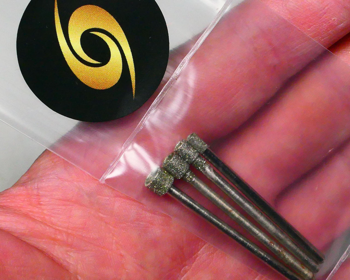 PULSAR DIAMOND® 2.35mm Shanked Micro-Core™ Stone Glass Opal Rock Diamond EPW Lapidary boring burrs 2.5mm to 5.00mm 4 piece set Fit Dremel Rotary tools Burrs Grinder B4-Axxx