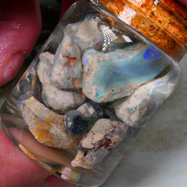 Lightning Ridge Knobby opal rough 130.00cts Potch with some colours to gamble 20mm to 10mm size range Lot B4-A152