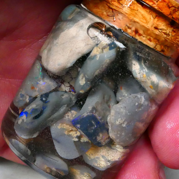 Lightning Ridge Knobby opal rough 130.00cts Potch with some colours to gamble 20mm to 10mm size range Lot B4-A152