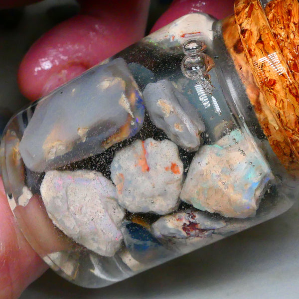 Lightning Ridge Knobby opal rough 130.00cts Potch with some colours to gamble 20mm to 10mm size range Lot B4-A152