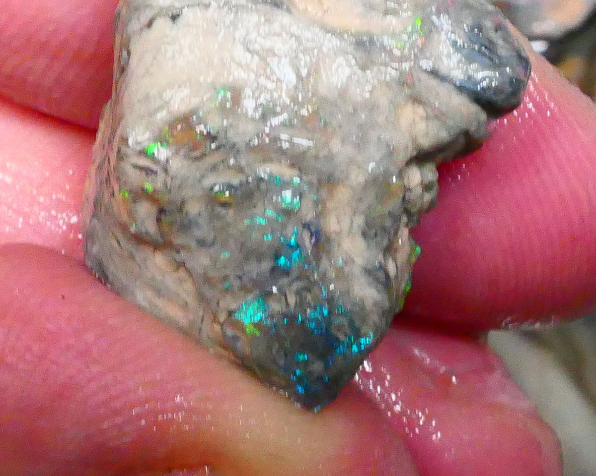 Gorgeous Lightning Ridge opal formation rough 17.00cts Lots of Multicolours showing collect or explore 21x17x10mm Lot B4-A218