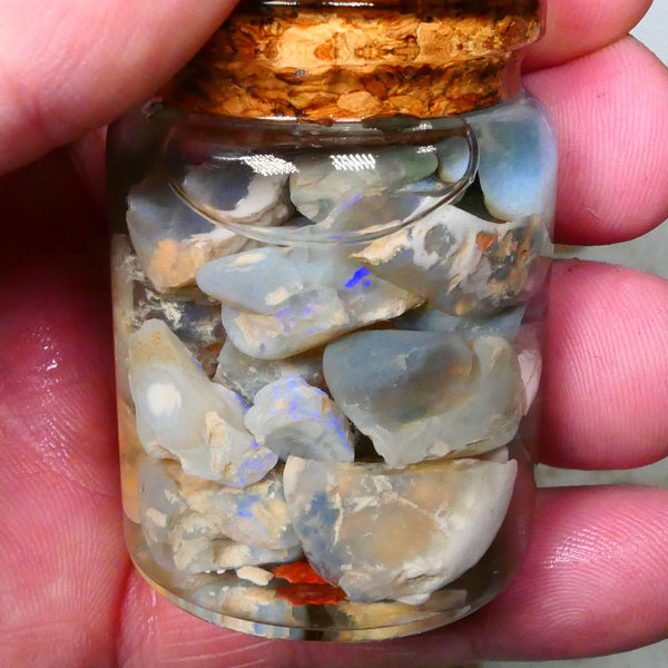 Knobby Splits of Lightning Ridge 165.00cts Colours to Gamble 16mm to Chip size Lot B4-A389