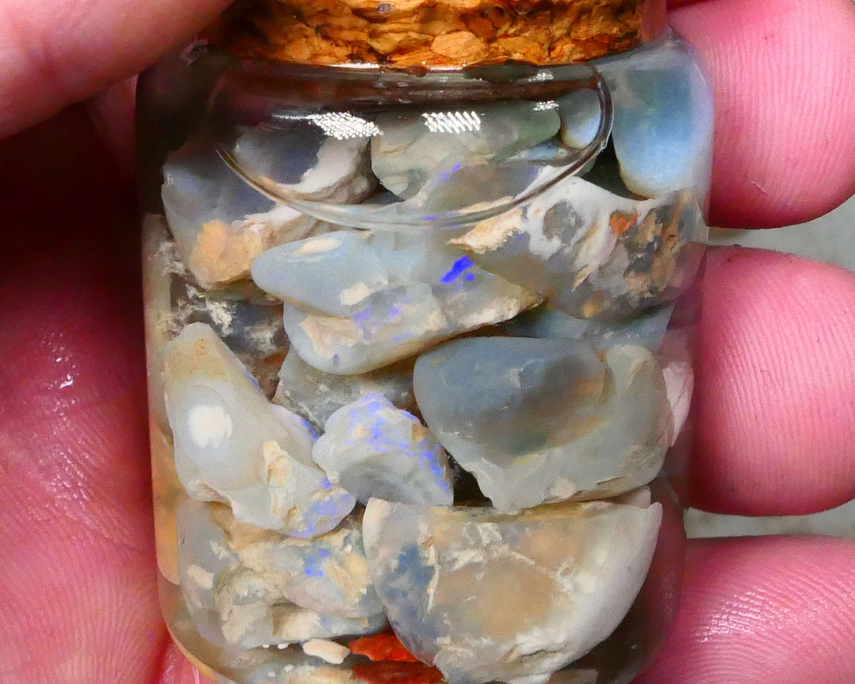 Knobby Splits of Lightning Ridge 165.00cts Colours to Gamble 16mm to Chip size Lot B4-A389
