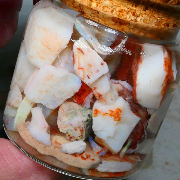 Coober Pedy Potch & Colours 260cts Some bit of colours to go at 20mm to chip Lot B4-A385