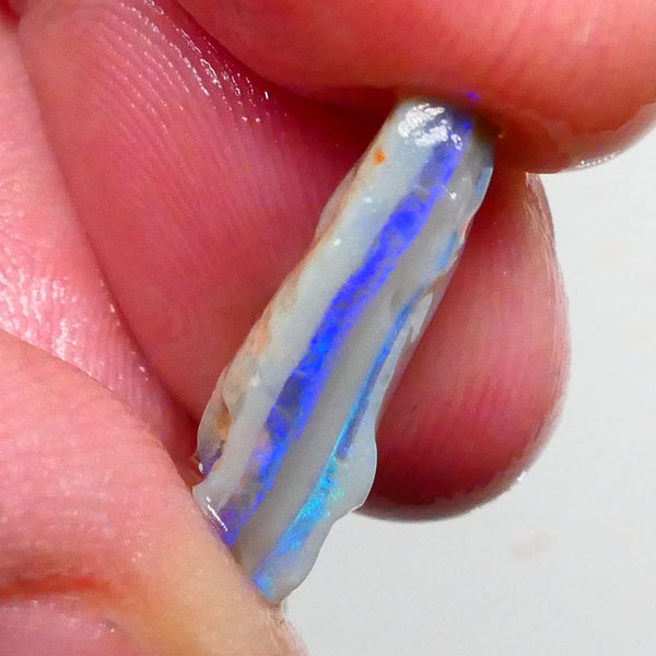 Gorgeous Dark base Seam to Cut 6.25cts Bright Flat Consistent bars to Face & polish 18x13x5mm Lot B4-A468