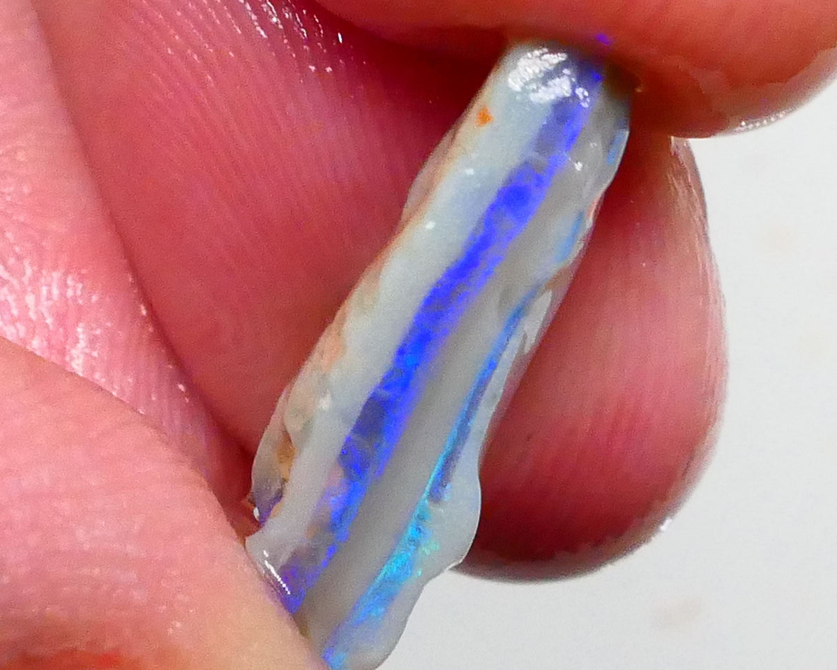 Gorgeous Dark base Seam to Cut 6.25cts Bright Flat Consistent bars to Face & polish 18x13x5mm Lot B4-A468