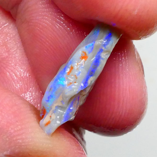 Gorgeous Dark base Seam to Cut 6.25cts Bright Flat Consistent bars to Face & polish 18x13x5mm Lot B4-A468