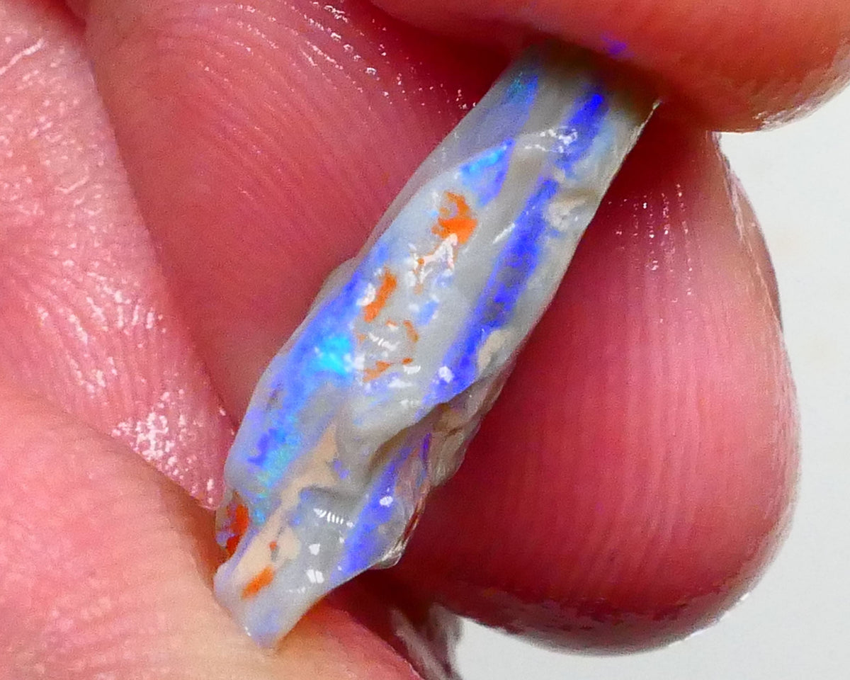 Gorgeous Dark base Seam to Cut 6.25cts Bright Flat Consistent bars to Face & polish 18x13x5mm Lot B4-A468